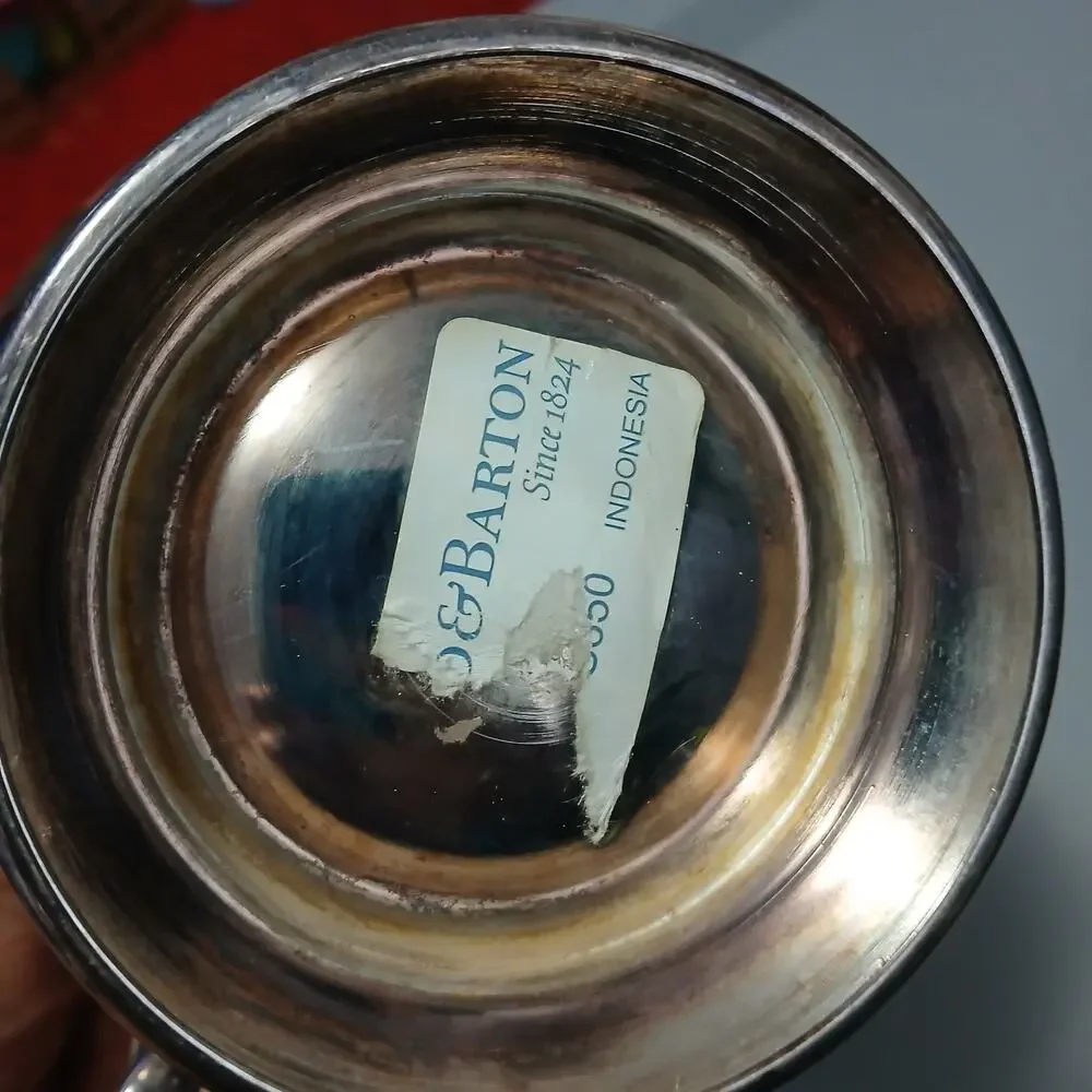 Reed & Barton Silverplate Water Pitcher 3350‎ ? Vintage Ice Lip Jug